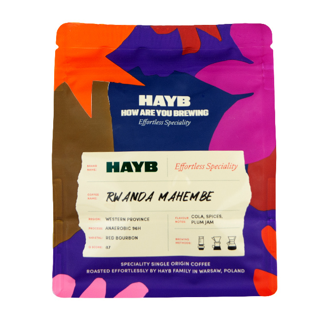 kawa ziarnista HAYB Rwanda Mahembe Anaerobic 96h 250g