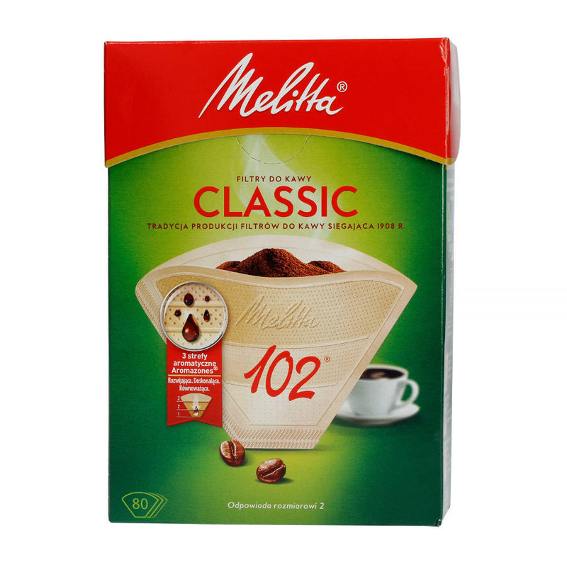 Melitta papierowe filtry do kawy 102 classic 80szt