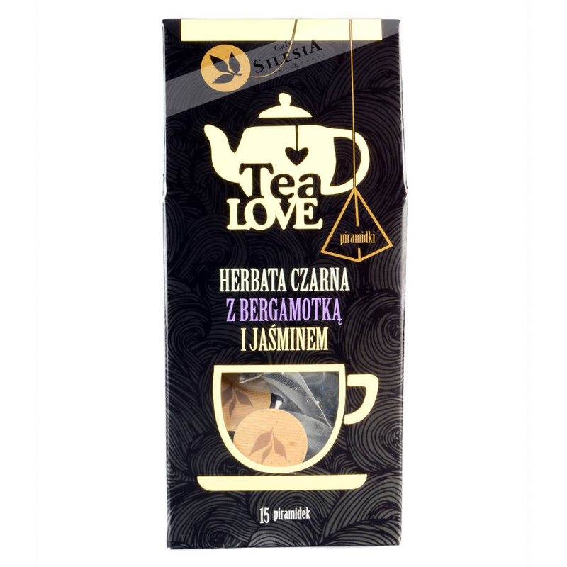 Herbata Tea LOVE czarna z bergamotką i jaśminem w piramidkach