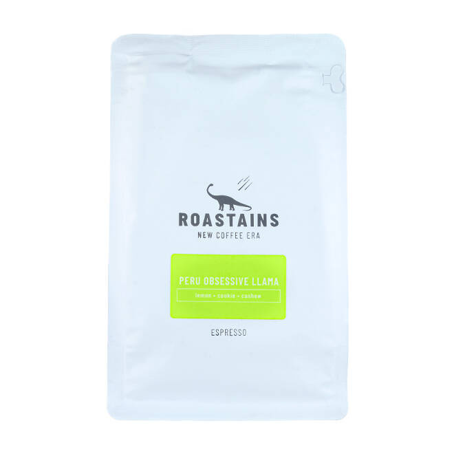 kawa ziarnista ROASTAINS Peru OBSESSIVE LLAMA 250g 