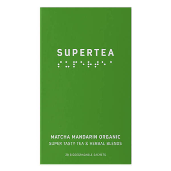 Herbata SUPERTEA matcha mandarin organic 20 saszetek