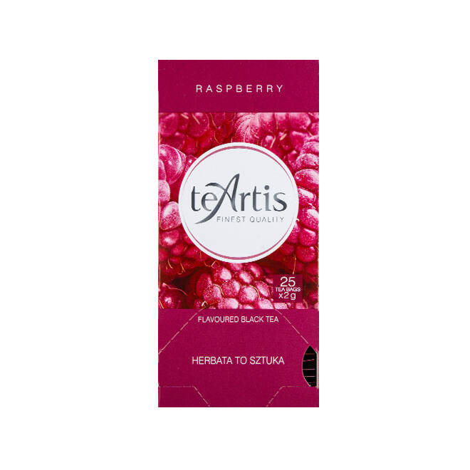 Herbata TEARTIS raspberry 25x2g