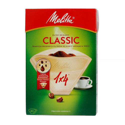 Melitta papierowe filtry do kawy 1x4 classic 80szt