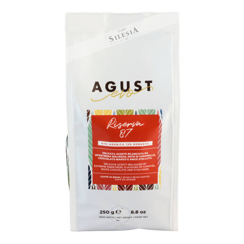 kawa ziarnista Agust Evo RISERVA 87% arabica 250g