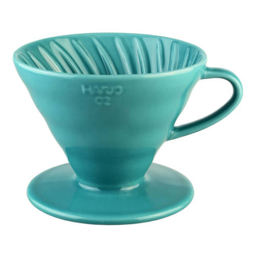 Ceramiczny dripper HARIO V60-02 + 40 szt. filtrów | MIĘTOWY