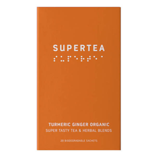 Herbata SUPERTEA turmeric ginger organi 20 saszetek