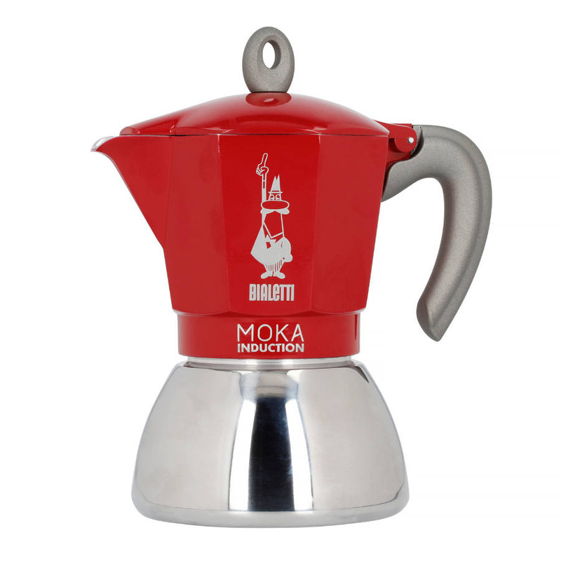 Kawiarka Bialetti New Moka 6tz indukcyjna CZERWONA