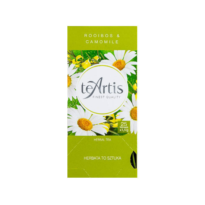 Herbata TEARTIS rooibos & camomile 25x1,5g 