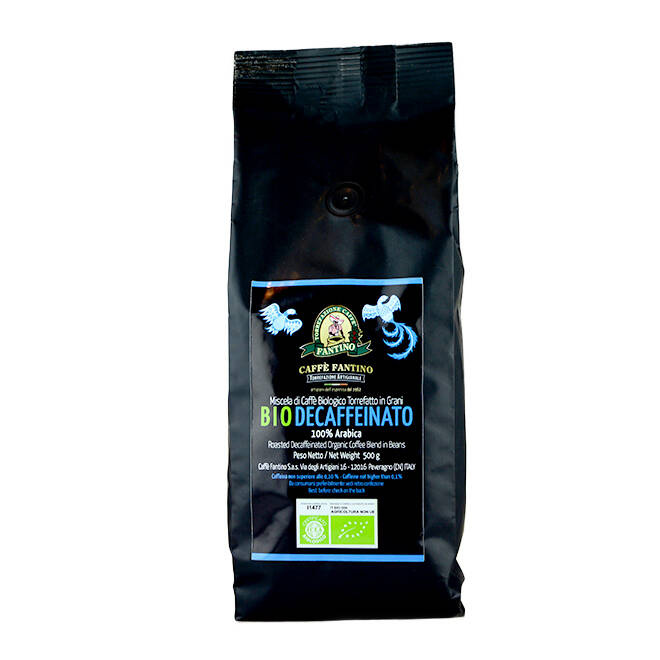 kawa bezkofeinowa Fantino DECAFFEINATO BIO 500g ziarnista