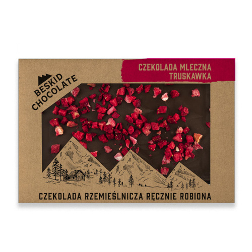 Beskid Chocolate | MLECZNA Z TRUSKAWKĄ 70g