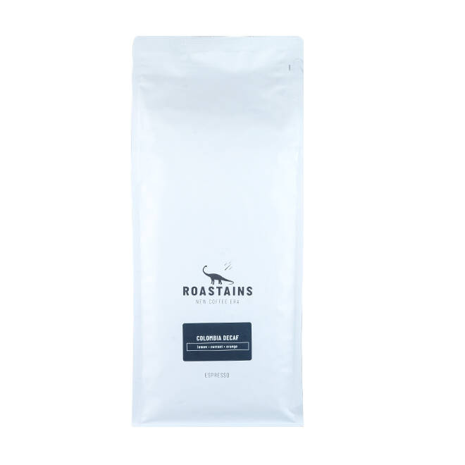 kawa ziarnista ROASTAINS Kolumbia DECAF 1kg 