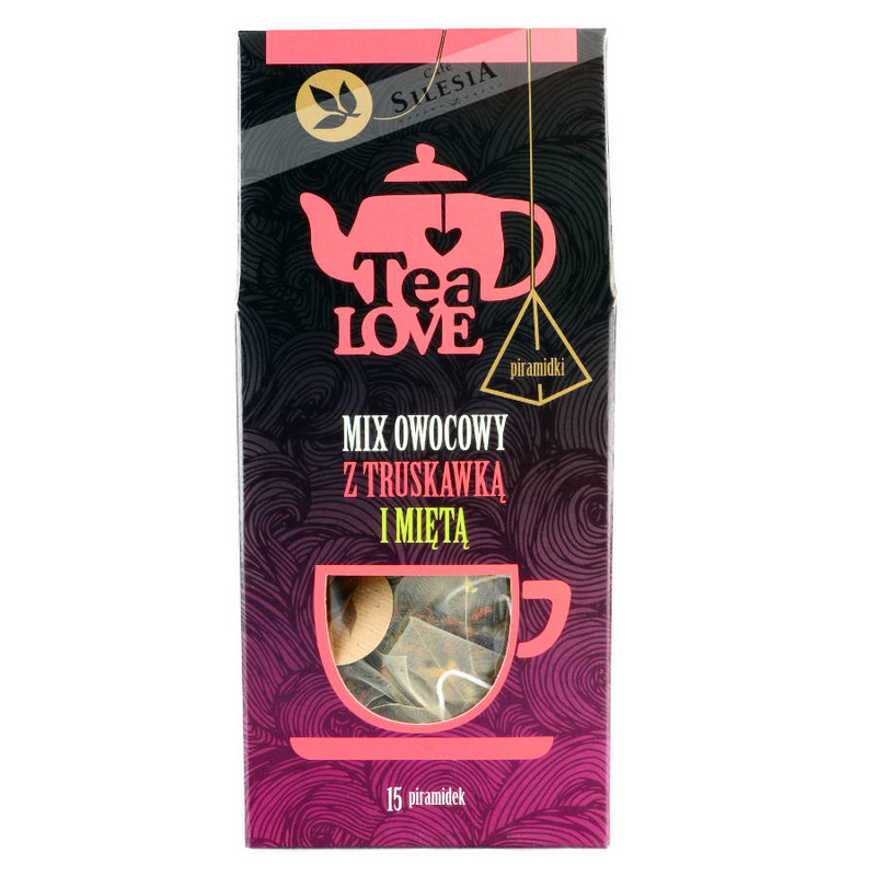 Herbata Tea LOVE owocowa z truskawką i miętą w piramidkach