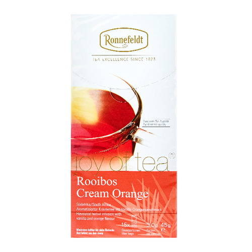 Herbata rooibos Ronnefeldt Joy Of Tea w saszetkach | CREAM ORANGE