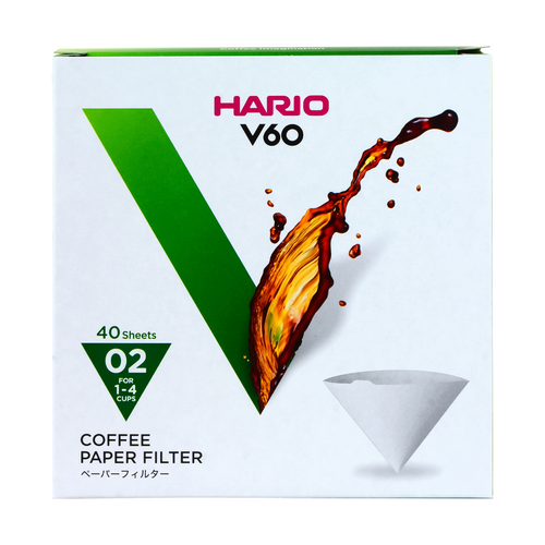 Filtry do HARIO V60-02 40szt. - BIAŁE