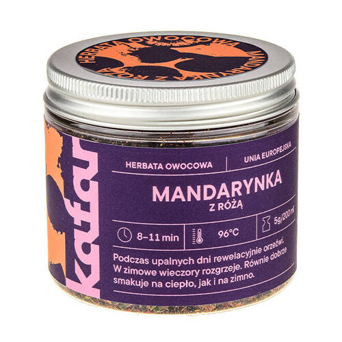 Herbata Owocowa KAFAR mandarynka z różą 50g