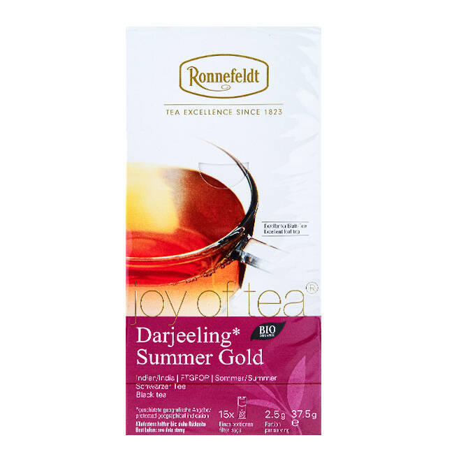 Herbata czarna Ronnefeldt Joy Of Tea w saszetkach | DARJEELING SUMMER GOLD