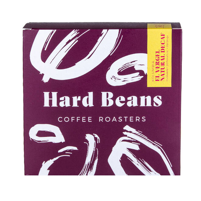 kawa Hard Beans KOLUMBIA El Vergel DECAF Natural 250g 