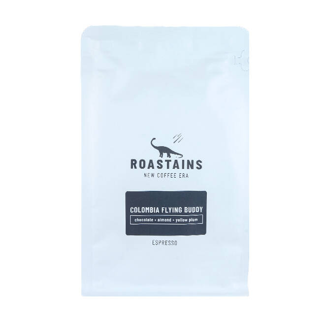 kawa ziarnista ROASTAINS Kolumbia FLYING BUDDY 250g 